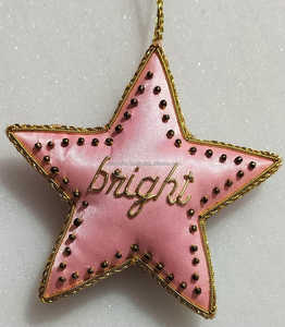 Adorno Navideño Colgante de Acero Inoxidable Bordado a Mano con Diseño de Estrella y Cristales de Estrás, Estilo Moderno, Cristianismo - Product Image 5