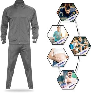 Conjunto Deportivo de 2 Piezas para Hombre, Talla Grande, Transpirable, con Capucha, Estilo Deportivo, a Cuadros, con Cordón Ajustable - Product Image 6
