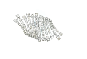 Elegante Anillo de Aniversario para Mujer, Plata de Ley 925, Chapado en Oro, Diamante Cultivado en Laboratorio, Corte Brillante Redondo, Certificado IGI, a la Moda - Product Image 5