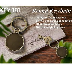 Porte-clés en métal vintage personnalisé en gros, en alliage de zinc, vierge, avec logo gravé au laser, cadeau promotionnel publicitaire - Product Image 1