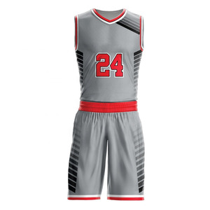 Ensemble de maillot et short de basket-ball, imprimé, personnalisable, tissu en maille respirant, séchage rapide, vêtements de sport - Product Image 1