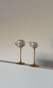 Gobelet à vin en coquillage naturel, verre artisanal en forme de coquille pour la décoration de la maison, thème nature, vaisselle décorative - Product Image 4
