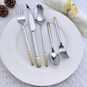 Eye catching stainless steel cutlery <b>set</b> for modern and traditional dining setups suitable for kitchen, dining, and catering use - Product Image 1
