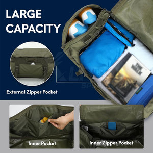 Durable Polyester <b>Convertible</b> <b>Backpack</b> Duffel Zipper Breathable Comfortable for Sports Travel-Water-Proof Large Capacity Daily - Product Image 3