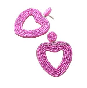 Pendientes Indios Coloridos Hechos a Mano, Pendientes de Borla con Cuentas de Semillas Estilo Boho para Mujeres y Niñas, Artículos de Regalo para Vender - Product Image 1