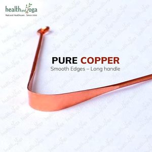 HealthAndYoga qSwipe Lite Copper Tongue Cleaner U Shaped Tongue Scraper with Non Slip Grip for Daily Oral - Product Image 3