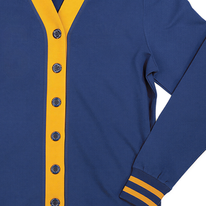 GSSH Cardigan en tricot surdimensionné unisexe bleu marine personnalisé pour homme, boutonné, en molleton brossé, idéal pour l'hiver, faible MOQ, vente directe usine - Product Image 3