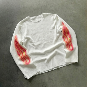 Custom <b>Waffle</b> Knit Thermal Long Sleeve t <b>Shirts</b> Custom T-<b>shirt</b> Cotton Graphic <b>Waffle</b> Longsleeve With High Quality - Product Image 1