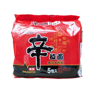 Fideos Instantáneos Coreanos Nongshim Shin Ramyun al por Mayor, Nongshim Shin Ramyun Sabor Pollo Picante 120g X 20 Bolsas/Caja - Product Image 2