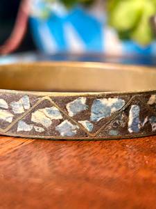 Vintage Resin <b>Bangles</b> with Brass Inlay - Handmade Colorful Studded Ethnic <b>Bracelets</b> Classic Bohemian Jewelry Wholesale 2026 - Product Image 3