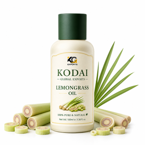 Aceite Esencial de Limoncillo de Tamil Nadu 100% Puro y Natural de Primera Calidad, Destilado al Vapor, para Aromaterapia y Cuidado Facial, Kodai Global Export - Product Image 1