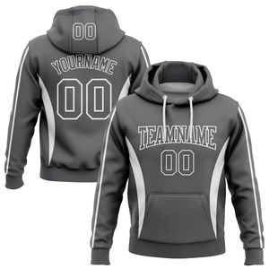 Sudadera con Capucha Morada Personalizada para Hombre con Nombre, Número y Diseño de Bolsillo, Sublimación en Poliéster, Ropa Deportiva Casual de Otoño - Product Image 4