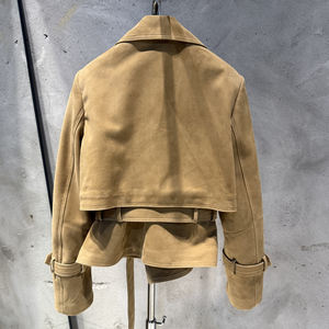 Chaquetas de Otoño para Mujer, Chaquetas de Gamuza de Oveja Genuina, Chaqueta de Cuero de Gamuza para Mujer - Product Image 4