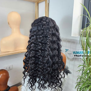 Deep Curly <b>Wig</b> Human Hair Glueless <b>Wigs</b> Human Hair <b>Pre</b> <b>Plucked</b> <b>Pre</b> Cut <b>Pre</b> <b>Bleached</b> Lace Front <b>Wigs</b> Human Hair - Product Image 1