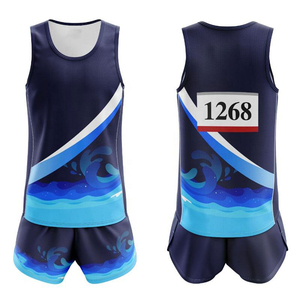 Unisex Black/Green <b>Running</b> Vest Shorts Set Four-Way Stretch Breathable Moisture Wicking Eco-Friendly Quick Dry Sublimated Print - Product Image 3