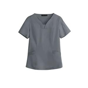 Vente en gros usine Blouses médicales pour femmes 100% Coton de haute qualité, douces pour la peau, anti-plis, à motif dentaire de Noël - Product Image 5