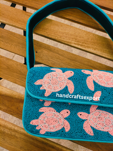 Bolso de Hombro Estilo Boho con Cuentas, Hecho a Mano, de Primera Calidad, para Mujer |   Bordado Casual, Ecológico, Ligero y Duradero - Product Image 3