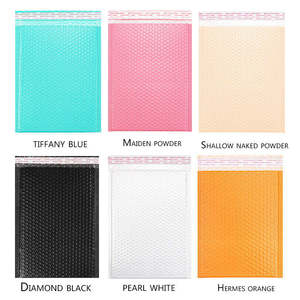Venta de Fábrica al por Mayor de Bolsas de Burbujas de Colores, Bolsas de Envío de Película Coextruida Impermeable Rosa Perla, Bolsas Express con Logotipo Personalizado, Colores Caramelo - Product Image 6