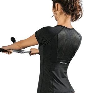 Camiseta Deportiva de Manga Corta para Mujer, Ajustada, de Secado Rápido, Transpirable, para Gimnasio, Yoga, con Estampado por Transferencia de Calor, en Spandex/Poliéster - Product Image 4