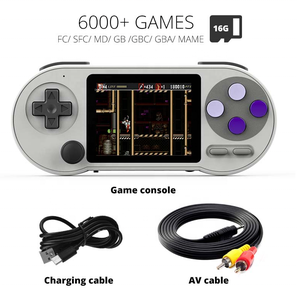 <span class=keywords><strong>Console</strong></span> de jeu portable SF2000 IPS, lecteur de jeux rétro portable, écran de 3 pouces avec 6000 jeux pour MAME GBA, jeux de puzzle pour enfants - Product Image 4