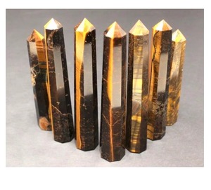 Obélisque en œil de tigre poli divin, pierre de guérison haute fréquence, pour la puissance, l'amour, la richesse, la chance et la mise à la terre, cadeau Feng Shui - Product Image 5