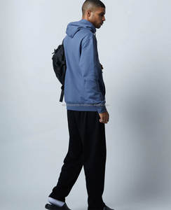 สเวตเตอร์ผ้าฝ้ายสำหรับผู้ชายไซส์ใหญ่พิเศษมีฮู้ดไม่มีลายพิมพ์โลโก้กำหนดเอง2026 - Product Image 6