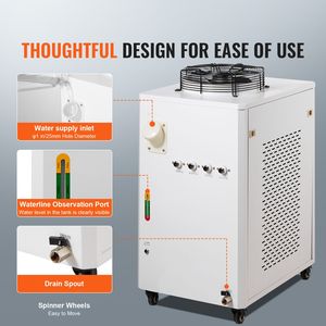 Refrigeratore d'Acqua Industriale CW6000 1500W di Piccole Dimensioni con Serbatoio da 15L e Sistema di Raffreddamento a Compressore da 65 L/min - Product Image 6