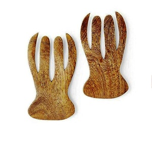 Nuevo Juego de Utensilios para Servir Ensaladas, Ecológico, Apto para Lavavajillas, Utensilios para Ensaladas para el Hogar y la Cocina, Hecho en India - Product Image 4