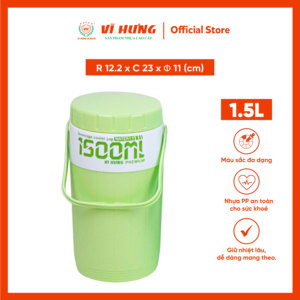 1.5L Plastic Insulated Water Jug Portable Beverage <b>Cooler</b> with Lid & Handle Durable PP <b>Drink</b> Container for Outdoor Travel - Product Image 4