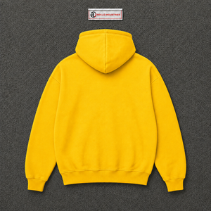 Sudadera con Capucha Personalizada con Estampado Gráfico de Montaña Amarilla, Sudadera Holgada Unisex, Ropa Urbana de Invierno, Sudadera Informal con Capucha, Venta al Por Mayor - Product Image 6