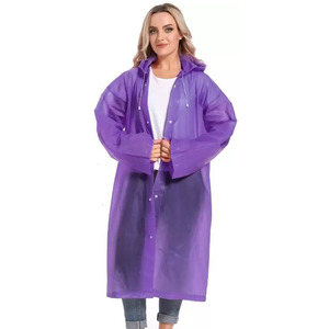 Veste de pluie pour homme avec capuche, imperméable, légère, active, longue, prix de gros - Product Image 4
