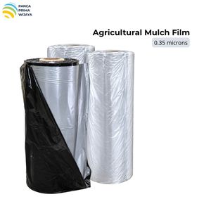 Film de paillage agricole noir et argenté de haute qualité 9kg 0,35mm 255m Film plastique pour paillage en horticulture et culture de légumes - Product Image 1