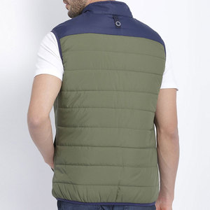 Reasonable Rate Men's <b>Canvas</b> Casual Puffer Vest Lightweight High Quality Breathable Sleeveless Zipper Closure Autumn Outerwear - Product Image 2