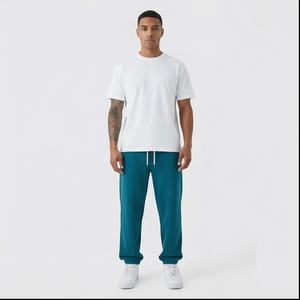 Pantalon baggy à double taille et à jambe large personnalisé pour hommes Streetwear pantalon de survêtement en molleton de coton surdimensionné joggers pour hommes fabricant hiver - Product Image 1