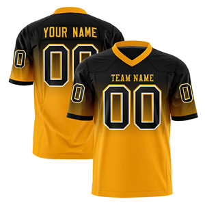 Maillot de football américain personnalisé avec design bicolore, maillots de football avec logo sublimé - Product Image 1