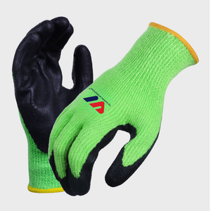 Nitrile PU Coated Nylon Work <b>Gloves</b> Breathable Lightweight Grip Safety <b>Gloves</b> for Construction Automotive Workshop Used - Product Image 1