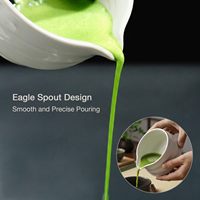 Bol à matcha en céramique avec bec verseur et logo personnalisé, vente en gros, bol japonais pour mélanger le matcha, bol à thé pour ensemble de thé matcha