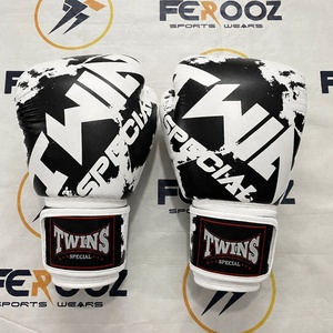 Gants de boxe de qualité supérieure Twins, rose et noir, en cuir PU, équipement d'entraînement mixte arts martiaux pour adultes, jeunes et enfants - Product Image 3