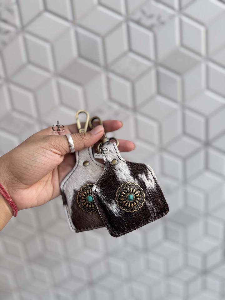 Latest Collection Cowhide Leather Key Chain Rectangular Shape Unique ...