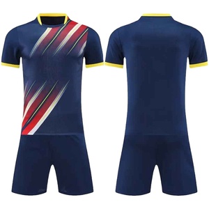 Conjunto de Camiseta de Fútbol Rosa para Hombre, Manga Corta, Sublimada, a Rayas, de Poliéster que Absorbe la Humedad, Uniforme para Todas las Temporadas, Talla Adulto - Product Image 4