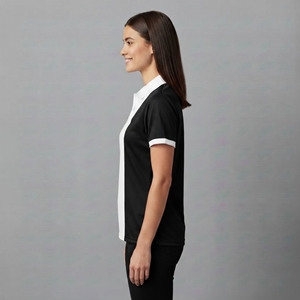 Wholesale 100% cotton Women's <b>Polo</b> <b>Shirts</b> Custom embroidered logo Breathable Short sleeve 2 color comfortable <b>ladies</b> <b>polo</b> - Product Image 6