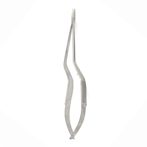 Ciseaux microscopiques ENT à marque privée, en acier inoxydable allemand, lame droite à bord tranchant, instruments de microchirurgie ophtalmique - Product Image 1