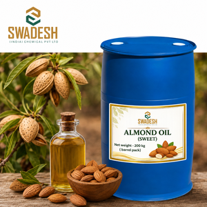 Huile d'amande douce pure Swadesh, huile végétale naturelle, 99% végétarienne, huile essentielle d'Inde pour les soins de la peau - Product Image 3