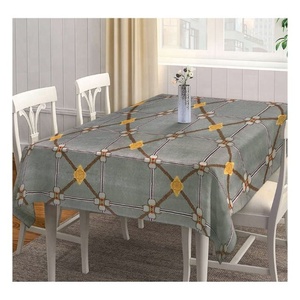 Standard Customized Square 100% Organic Cotton GOTS Certified Waterproof Disposable Modern Simple Lush Dining <b>Table</b> <b>Cloths</b> for - Product Image 5