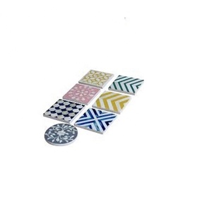 Haute qualité à la main en bois résine tasse sous-verres pour la décoration intérieure en gros pas cher prix résine bois Joint caboteur/tapis tampons Carton - Product Image 2