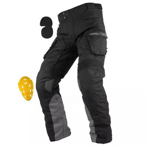 Pantalon textile de moto de qualité supérieure pour la conduite sur route avec système de fermeture sécurisé et résistance à l'usure longue durée - Product Image 3