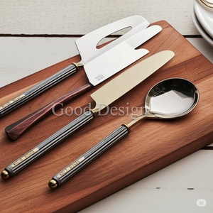 Modern Luxury Stainless Steel <b>Flatware</b> <b>Sets</b> with Resin Handles-Reusable Matte Polish for Weddings & Business Gifts - Product Image 2
