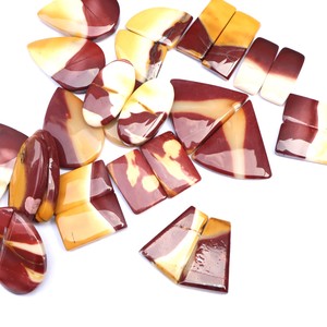 2025 Mookaite jaspe Cabochon paire pierres précieuses en vrac naturelles Design créatif fabrication de bijoux ovale poire fantaisie coussin en gros - Product Image 3