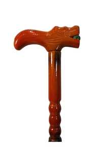 Bastón de Madera Tradicional (Mango con Diseño de León) - Product Image 3