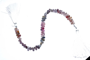 Cuentas de Espinela Multicolor Natural Facetadas en Forma de Gota de 4x6 mm, 8 Pulgadas, Corte Lateral, Briolette para la Fabricación de Joyas - Product Image 3